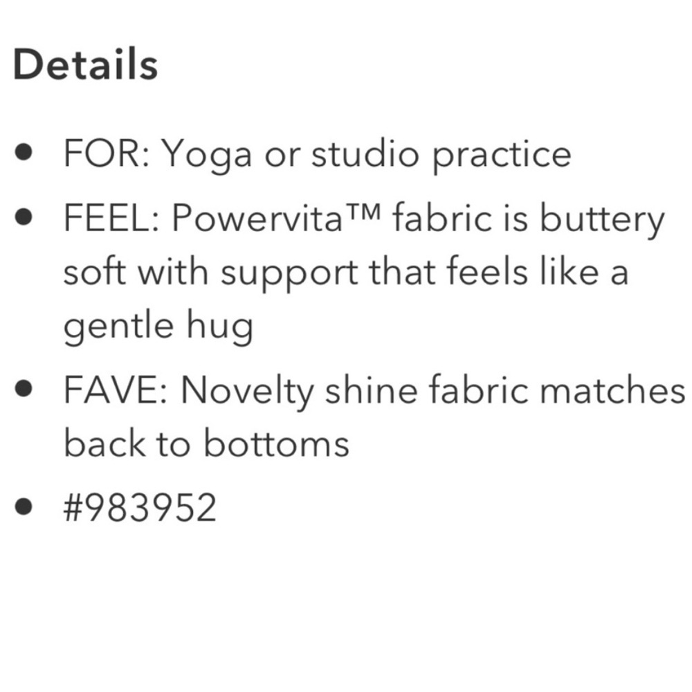 Athleta Shanti Shine Crop Tank Top XS - Picture 7 of 7